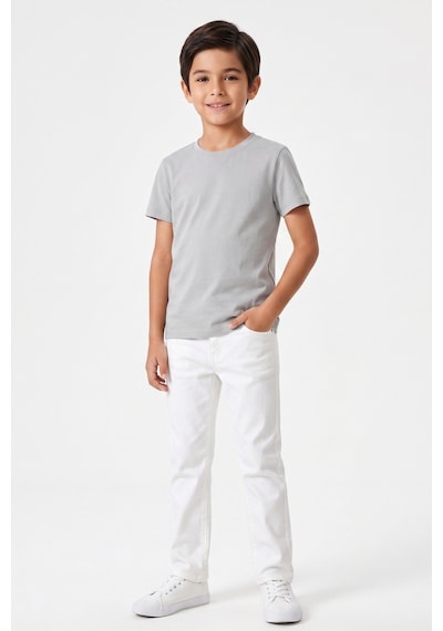 Kiagu Kısa Kol T-shirt Basic Terletmeyen Esnek Kumaş Pamuklu Mevsimlik Kısa Kol Erkek Çocuk Tsort Gri Kiagu Kısa Kol T-shirt Basic Terletmeyen Esnek Kumaş Pamuklu Mevsimlik Kısa Kol Erkek Çocuk Tsort Gri