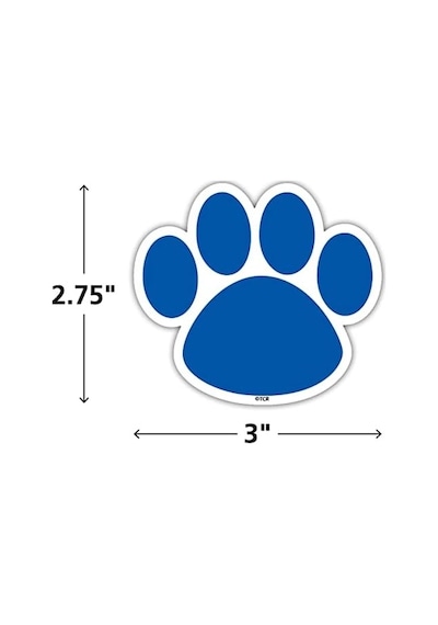 Teacher Created Resources Magnetic Accents, Colourful Paw Prints 77207.0
