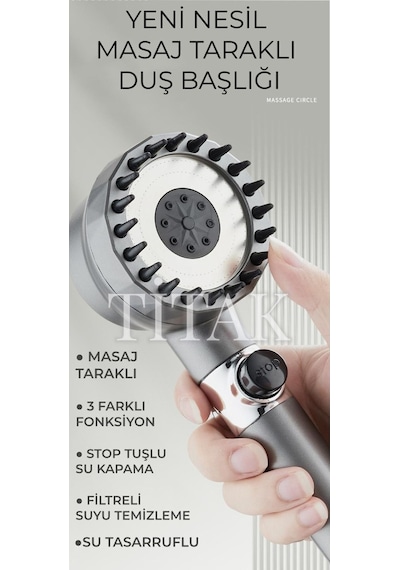 Yeni Nesil Masajlı Duş Başlığı Diğer