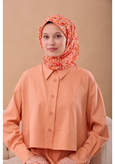 Silk Home Soft Eşarp 73091-33 Taş, Turuncu, Sarı Turuncu