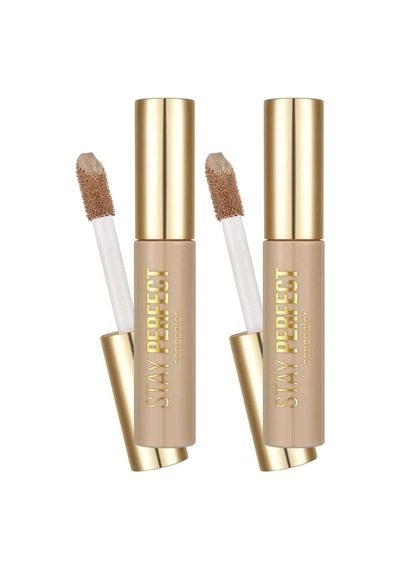 Stay Perfect Yüksek Pigmentli &amp Yarı Mat Bitişli Likit Kapatıcı 006 Medıum Beıge 2 Paketi Genel