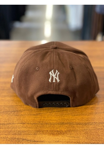 Hamze Ny Yankees Kahverengi Hiphop Snapback Rapper Basket Cap Şapka Kahverengi