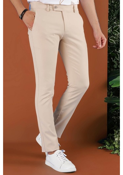 Efor P 1123 Slim Fit Bej Spor Pantolon Bej