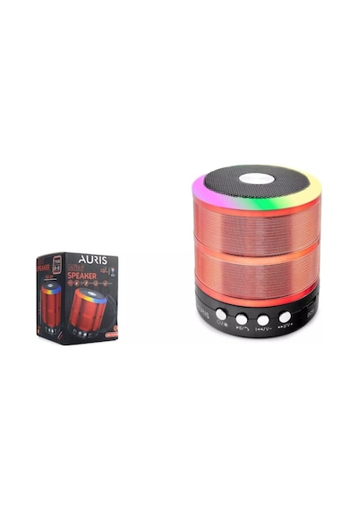 Auris Kln190 Bluetooth Speaker Mini Işıklı Bt 5.1 Şarjlı
