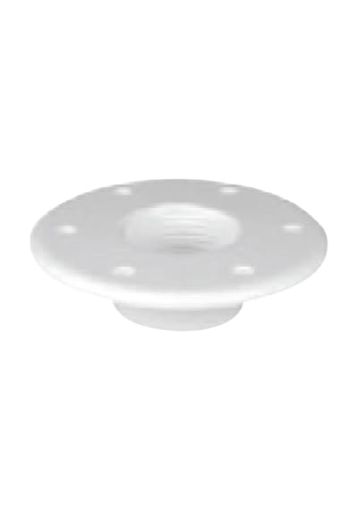 Table Bottom Plate, Flushmount, Ø190mm-Η.10mm, White