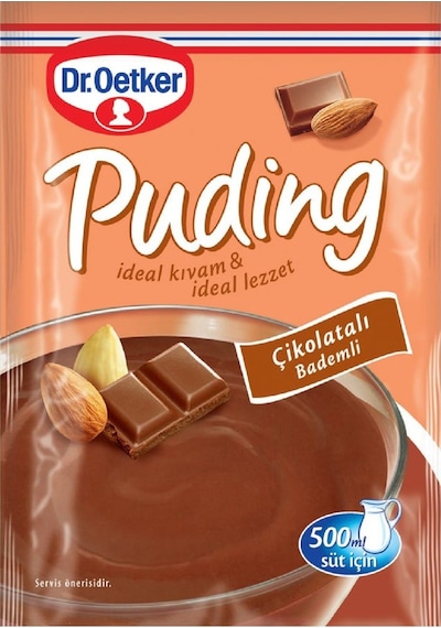 Dr.Oetker Çikolatalı Bademli Puding 104 G