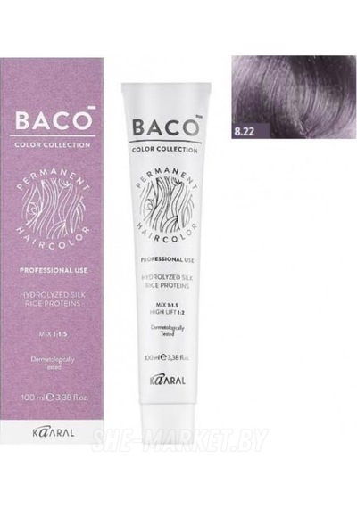 Baco Kalıcı Saç Boyası 9.22 Çok Açık Sarı Yoğun Mor 100 Ml.
