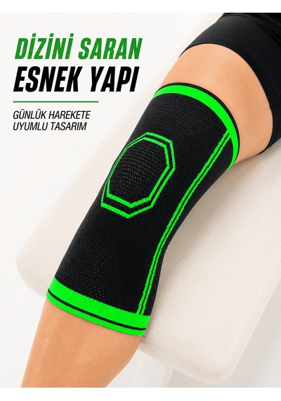 Mrcelikpazar Sporcu Dizlik Esnek Örme Diz Koruyucu Nefes Alan Hafif Ve Konforlu Tasarım Diğer