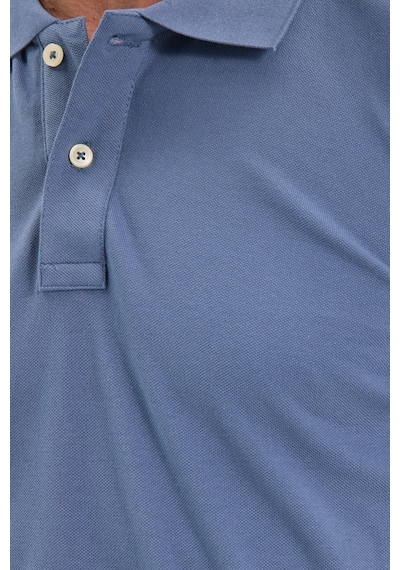Tudors Erkek Slim Fit Dar Kesim Premium Seri %100 Pamuk Yumuşak Dokulu Merserize Lacivert Polo Yaka Tişört-50925