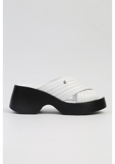 Pierre Cardin Pc-7194- 3968 Beyaz-kadın Platform Terlik Beyaz
