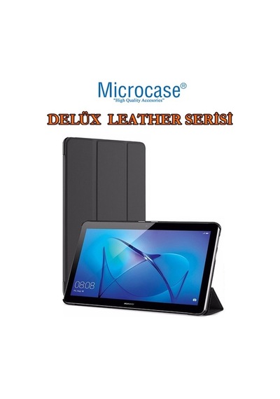 Microcase Huawei Uyumlu Mediapad T3 10 9.6 Inch Delüx Leather Kılıf (370310813)