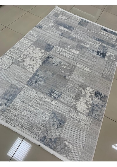 Padişah Halı Sümela 79477 030 Serisi Akrilik Salon Oturma Yatak Odası Halısı Gri - Mavi