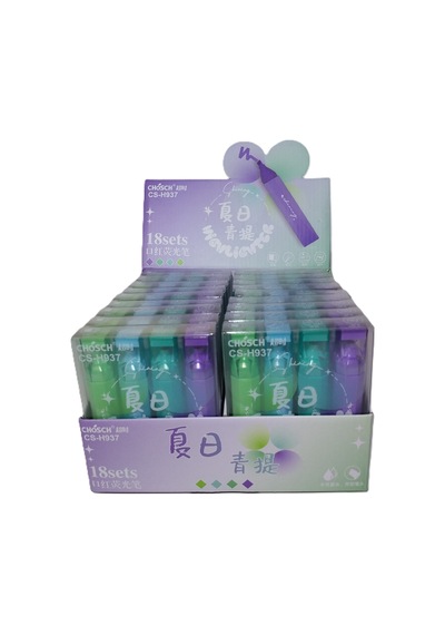 Bafix Fosforlu Kalem Chosch 4 Renk 4 Lü Cs-h937 Çok Renkli