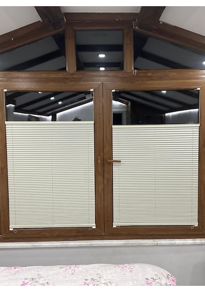 As Perde Pvc - Cam Balkon Uyumlu Ekonomik Plise Perde Vidalı