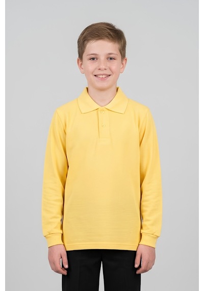 Modanino Erkek Çocuk %100 Pamuk Ve Okul Tarz T-shirt 6-16 Yaş 12798mrt Sarı