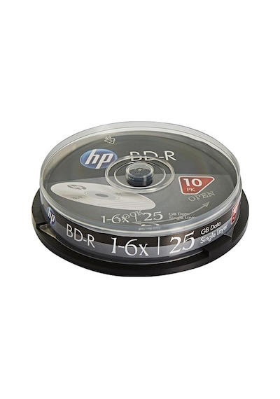 Hp Blu-ray Bd-r 6x 25gb 10lu Cake Box - Bre00071-3