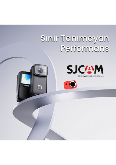 SJCAM C200 Pro 4K HDR 1200mAh WiFi 20MP 135 Kompakt Tasarım 40 MT Su Geçirmez Kılıflı Mini Aksiyon Kamerası Siyah
