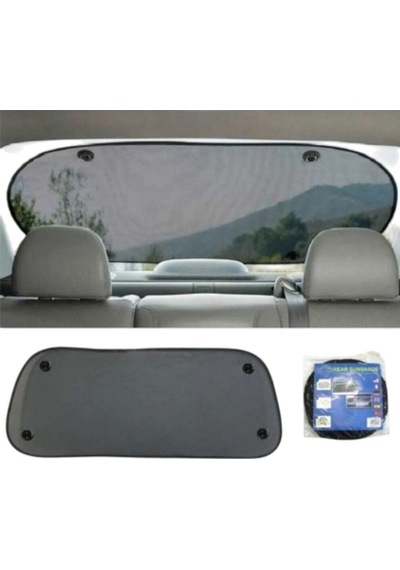 Vantuzlu Arka Cam Perdesi Trapez Siyah Cam Güneşliği 100x50 Cm Rolls-royce Tr