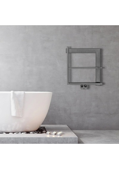 1200mm x 500mm Paslanmaz Çelik Step Fırça Mat İnox & Parlak Black Chrome Havlupan