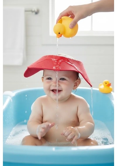 Babyjem Banyo Siperi  Kırmızı