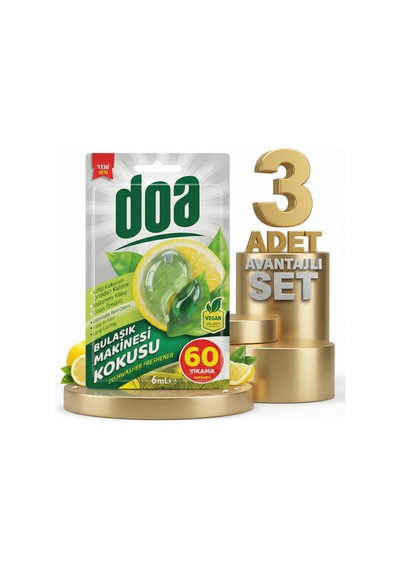 Doa Bulaşık Makinesi Kokusu 60 Yıkama 3x6 Ml