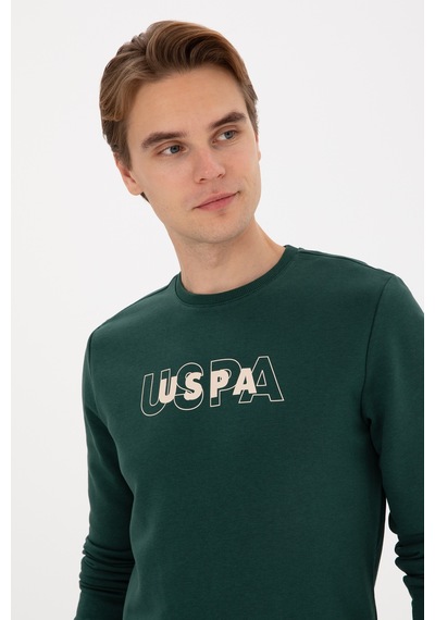U.S. Polo Assn. U.s. Polo Assn. Erkek Koyu Yeşil Sweatshirt 50316372-vr079 Koyu Yesıl
