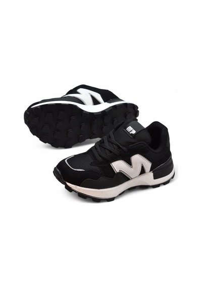 M.P Mp 2091 Rahat Ortopedik Taban Günlük Unisex Spor Ayakkabı Ortopedik Taban Siyah