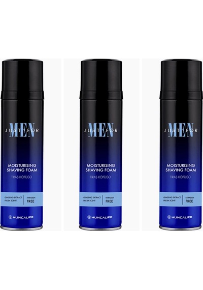 Huncalife Just For Man Tıraş Köpüğü 3 x 200 ML