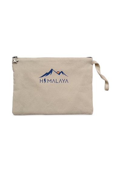 Himalaya Adventure Krem Clutch Astarlı Cüzdan / El Çantası Krem