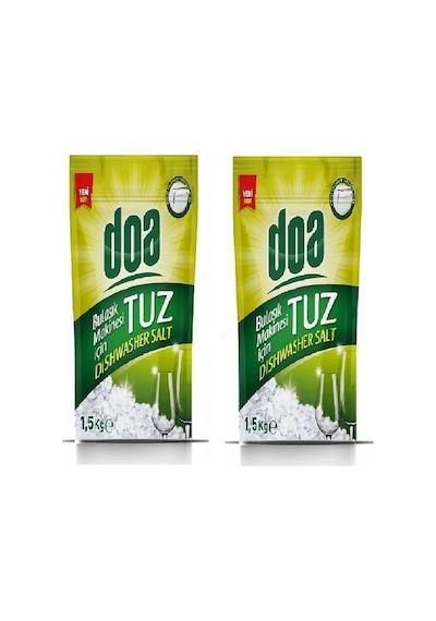 Doa Bulasık Makına Tuzu 1,5kg 2 Adet