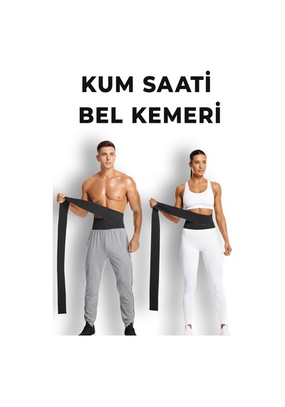 Elilom Waist Wrap Bel Korse Ayarlanabilir Cırtlı Bel Bandı Siyah Elılom