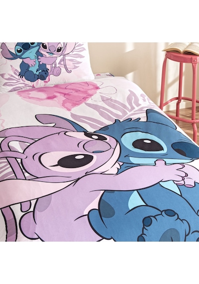 Taç Lisanslı Lilo&stitch Tek Kişilik Pamuk Nevresim Takımı 000000001000049393 Çok Renkli
