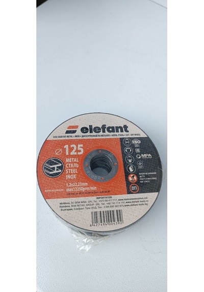 Metal İçin Düz Kesme Disk Taşı İnox 115 1.6 22.23 Pakette 35 Adet