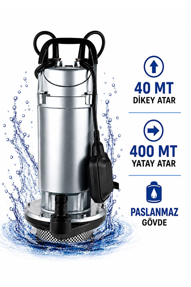 2 Hp Şamandıralı Temiz Ve Kirli Su Dalgıç Pompası Su Motoru