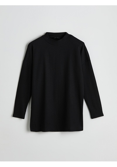 Lcw Modest Siyah Dik Yaka Kadın Tunik