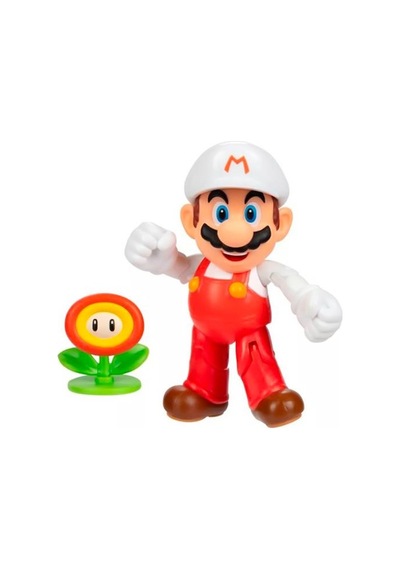 Süper Mario Ateş Mario Ve Ateş Çiçeği Figürü