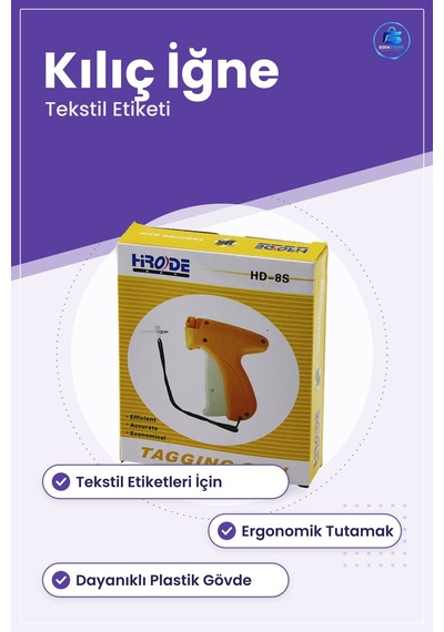 Etiketleme Tabancaı Uzun İğneli Tekstil Fiyat Etiketi Mağaza Ürün
