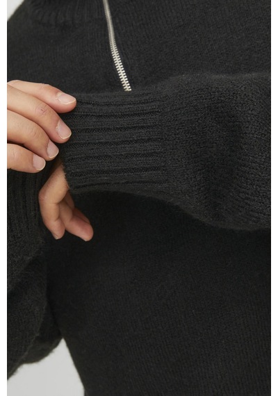 Jack & Jones Erkek Kazak 12241817 Siyah Siyah