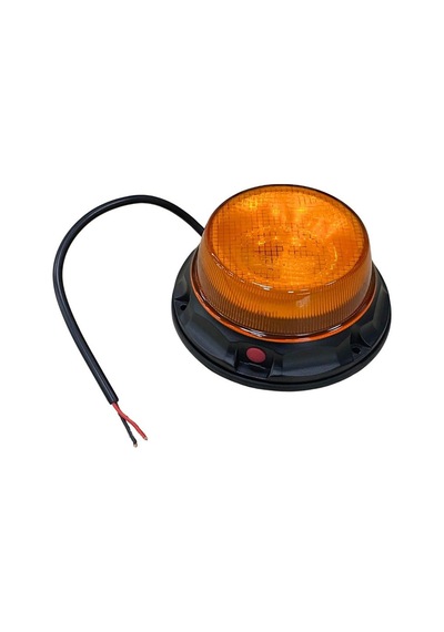Wolfram 12v-24v Çakar Tepe Lamba Ledli 10 Fonksiyonlu Mıknatıslı Sarı Alçak Tip 142 60 Mm E9