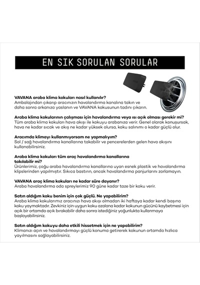 Araba Klima Kokusu, Flat Oto Kokusu, 60 Gün Etkili Araç Kokusu Siyah Musk