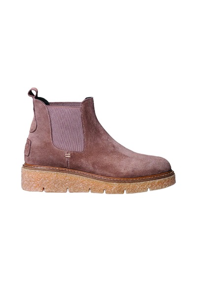 Taupe Bot Kadın Nantes-sy Toni Pons Splıt Leather Ankle Boot Wıth Sıde Elastıcs Kahve