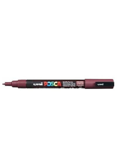 Uni Posca Pc-3m Boyama Markörü 0.9-1.3 Mm Şarap Kırmızı Renk
