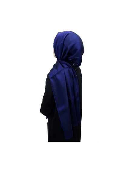 AKER Simli Monogram Şal - 1040400 Lacivert