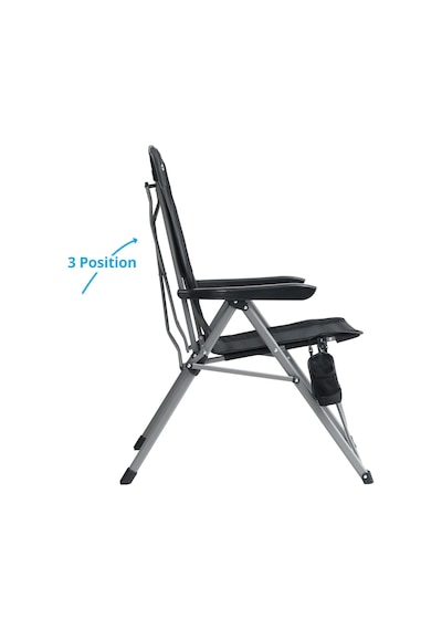 Outwell Campo Recliner 3 Kademeli Konforlu Katlanır Kamp Sandalyesi Siyah
