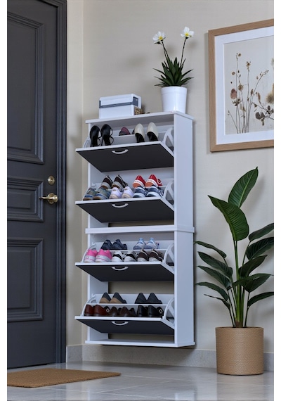 Eliusta Berrak Antrasit 8 Bölmeli Ayakkabılık 72 Cm Genişlikte Duvara Monte 72x156x26 Cm Ayakkabılık Antrasit Eliusta Berrak Antrasit 8 Bölmeli Ayakkabılık 72 Cm Genişlikte Duvara Monte 72x156x26 Cm Ayakkabılık Antrasit