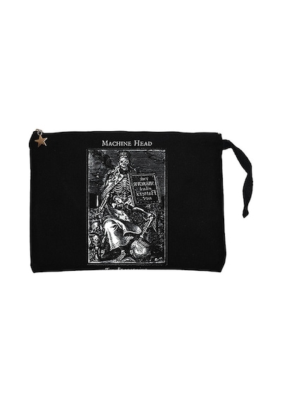 Machine Head The Blackening Siyah Clutch Cüzdan / El Çantası Siyah