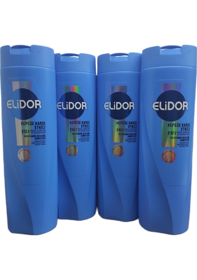 Kepeğe Karşı Etkili 2'si 1 Arada Şampuan Ve Bakım Kremi 400 Ml Yeni X 4 Adet