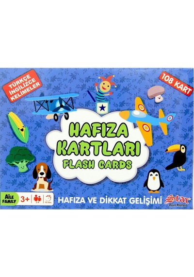 Star İkili Hafıza Kartları Hafıza Oyunu.