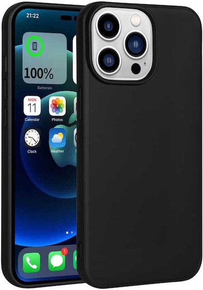 More Tr Apple Uyumlu iPhone 14 Pro Max Uyumlu Mtr Premier Silikon Kılıf-siyah