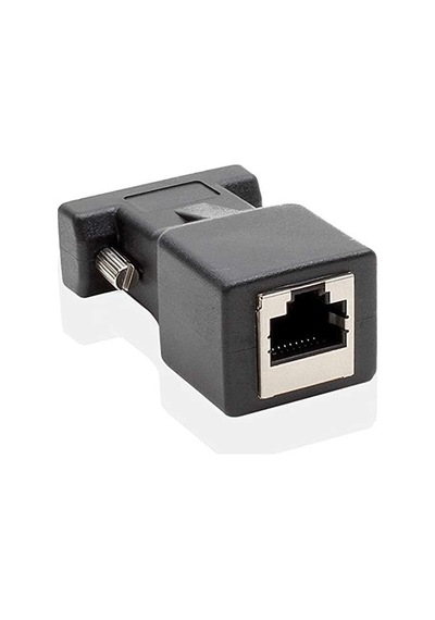 4349 30 M Rs232 To Rj45 9 Pin Ethernet Adaptör Ekleme Ek Uzatıcı Cat5e 6 Extender Çevirici Dönüştürücü